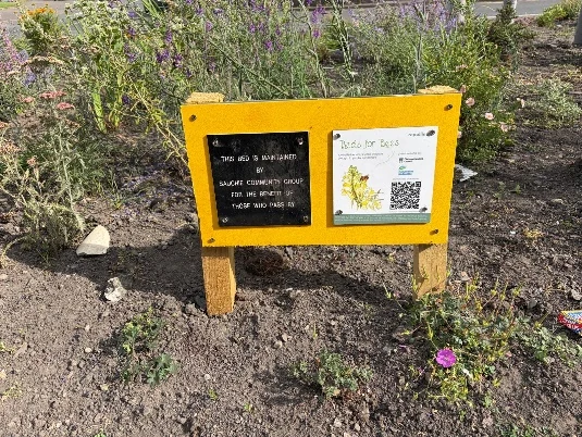 Sauchie High Street project sign