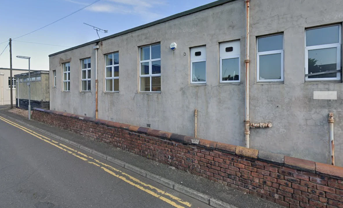 Grangemouth Town Centre site before planting