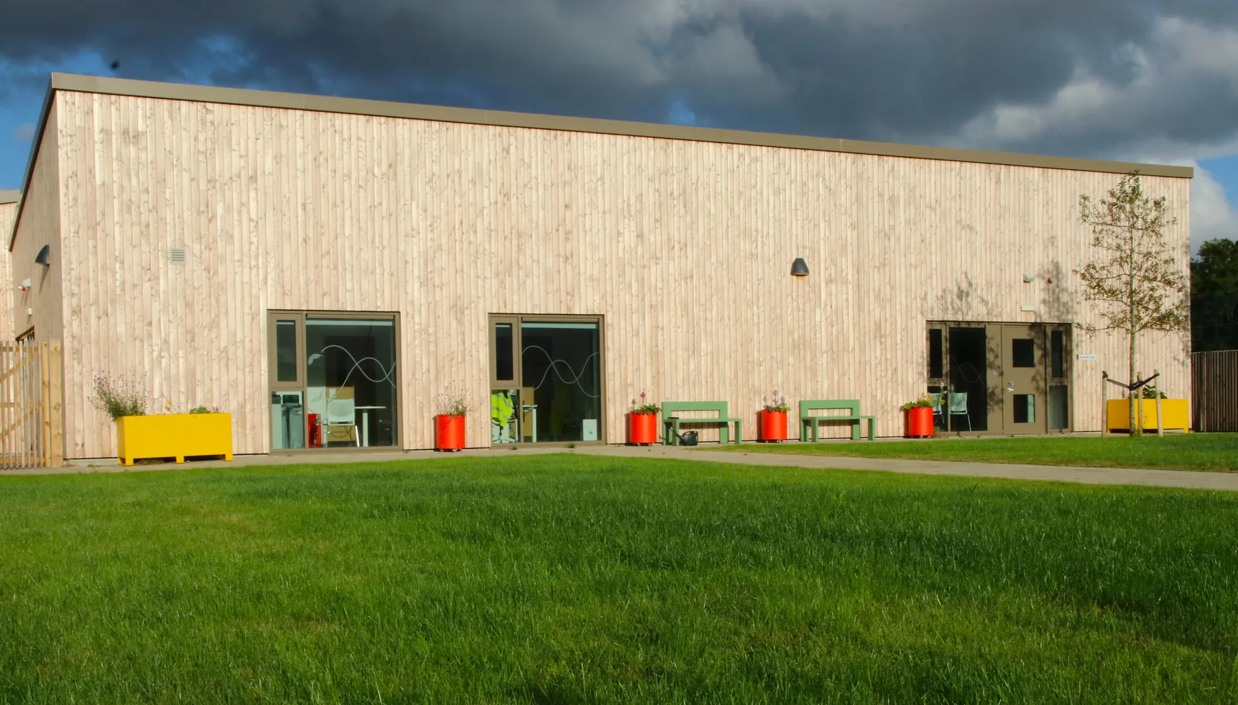 The outdoor space at HMP and YOI Stirling before the grow and learning garden was created