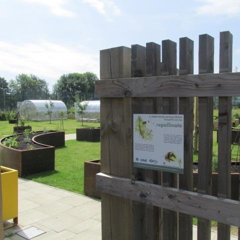 HMP Stirling garden project information sign