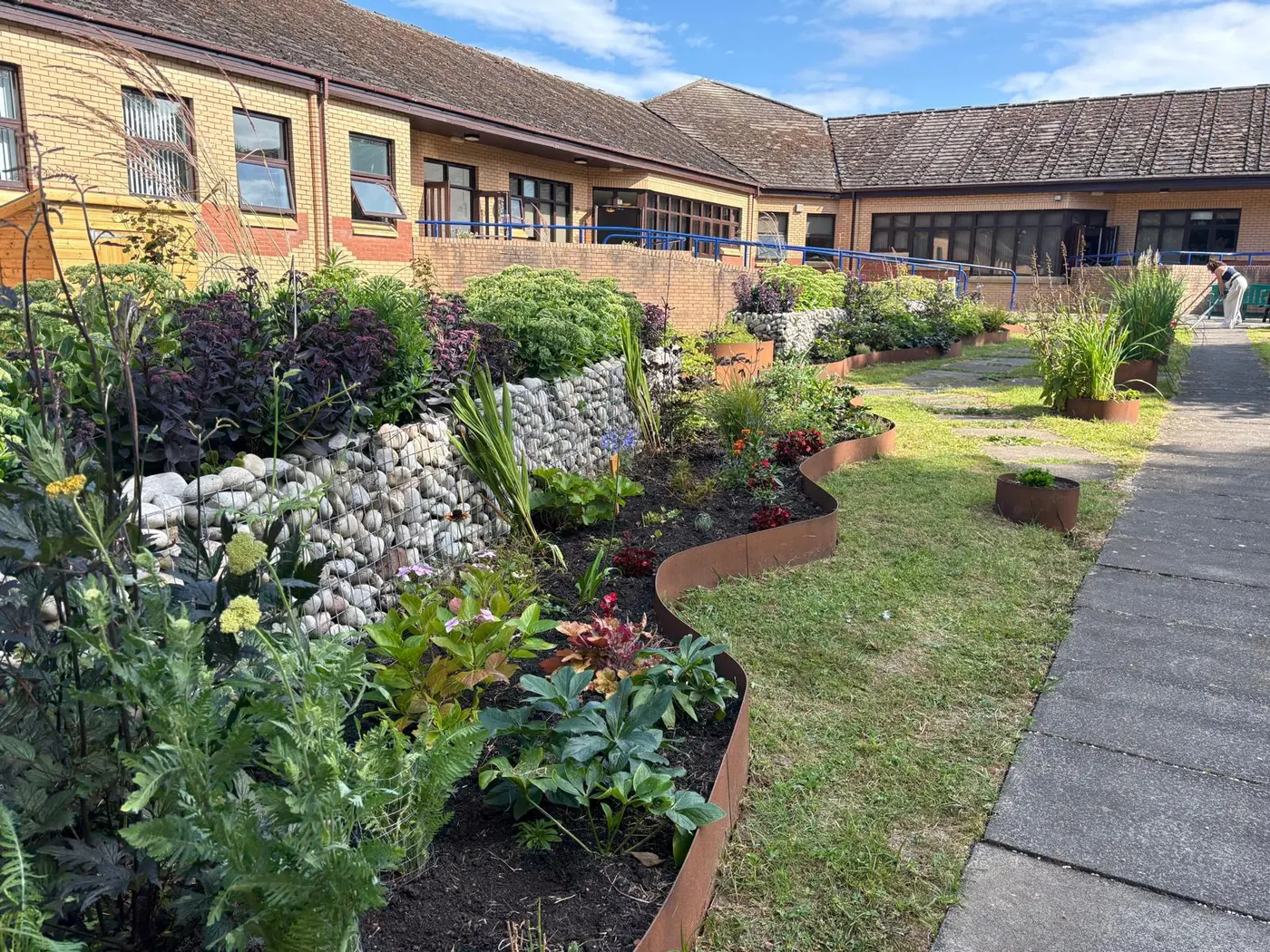 Large-scale biodiversity planting across an organisational site
