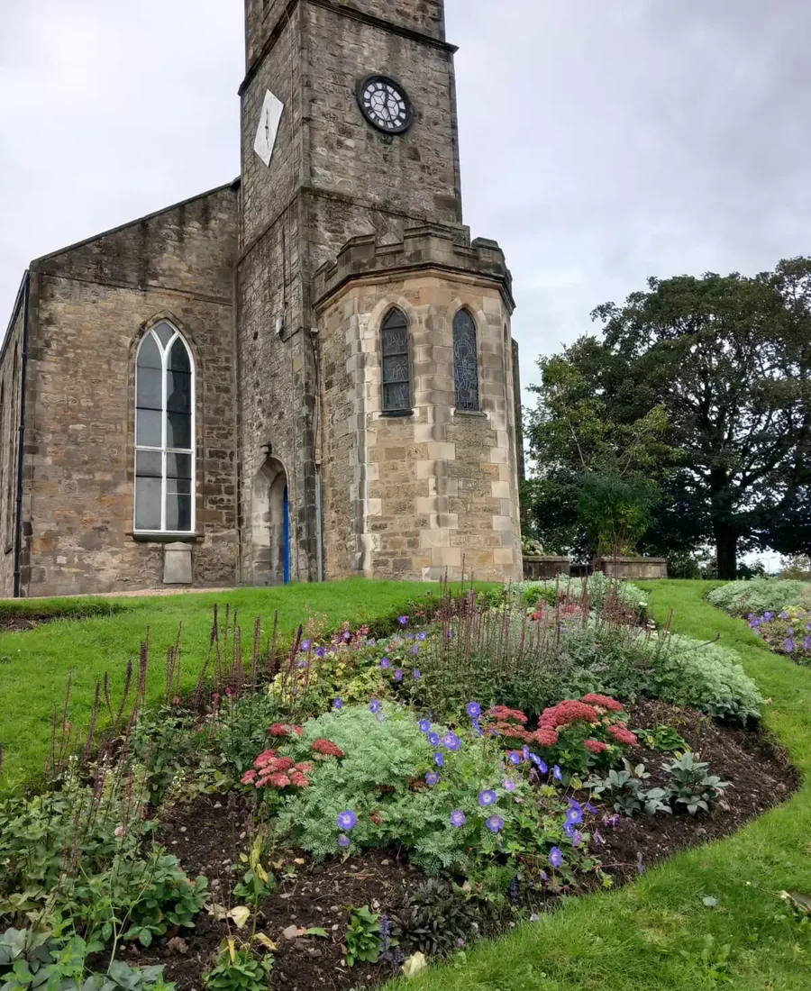Pollinator-friendly planting at Denny Parish Church